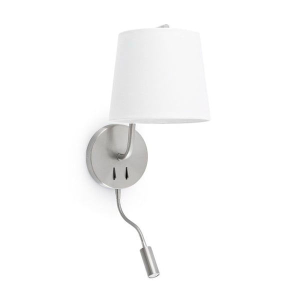 Vägglampa läsare - Faro - Berni - Matt nickel - Metall - 15W - E27