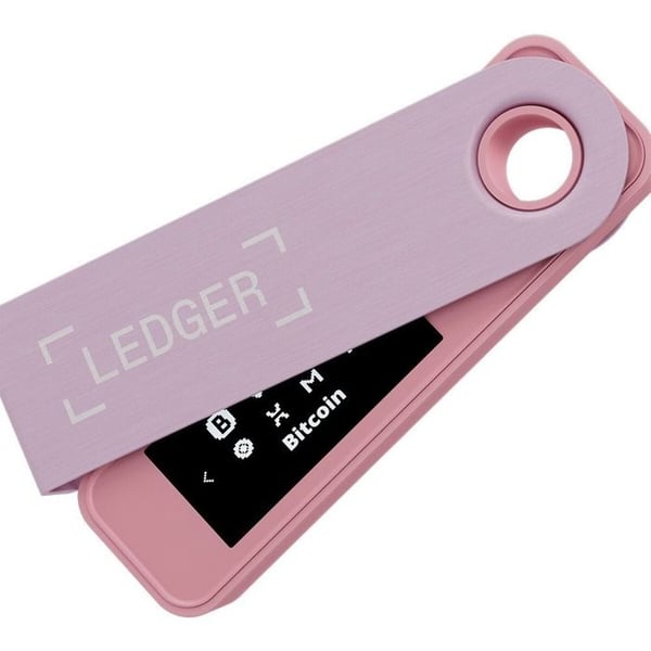 Kryptovaluta plånbok Ledger Ledger Nano S Plus Rosépastell