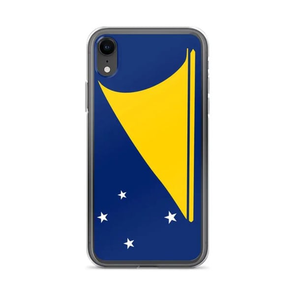 Telefonfodral – Tokelau-flagga – Kompatibel med iPhone XR – Mjuk skyddsfodral – Hållbar och Stötabsorberande – Silikon – Pixelforma