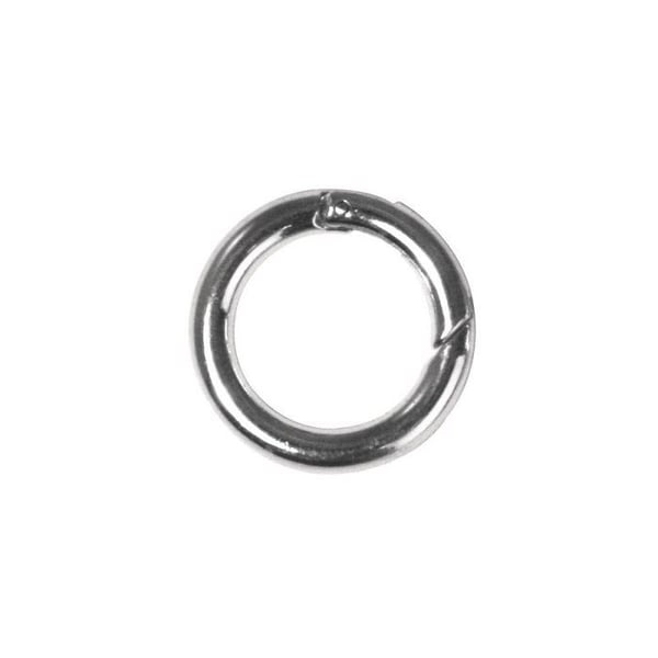 Spänne, rund, 25 mm ø, platina, 1 st