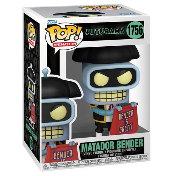 Figur - FUNKO - Bender (Matador) - PVC - 9 cm - Licens Futurama