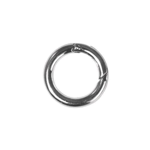 Spänne, rund, 25 mm ø, platina, 1 st