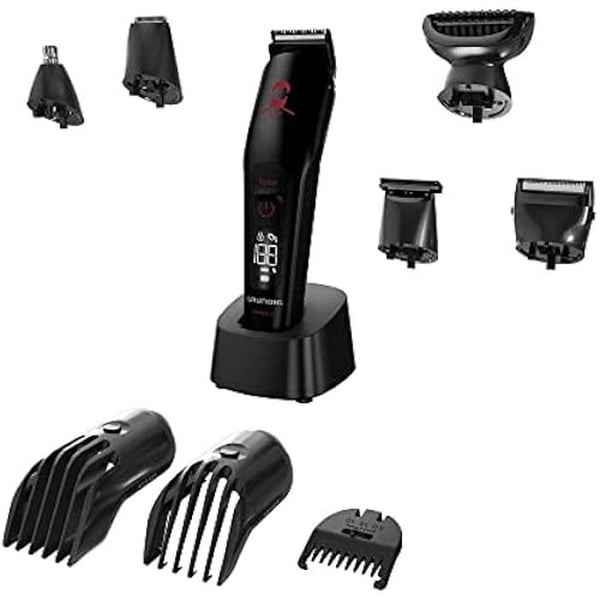 Multihårklippare - GRUNDIG - MGK 9030 ProClub - BeardCare-sensor - Li-ion-batteri - Autonomi 120 min