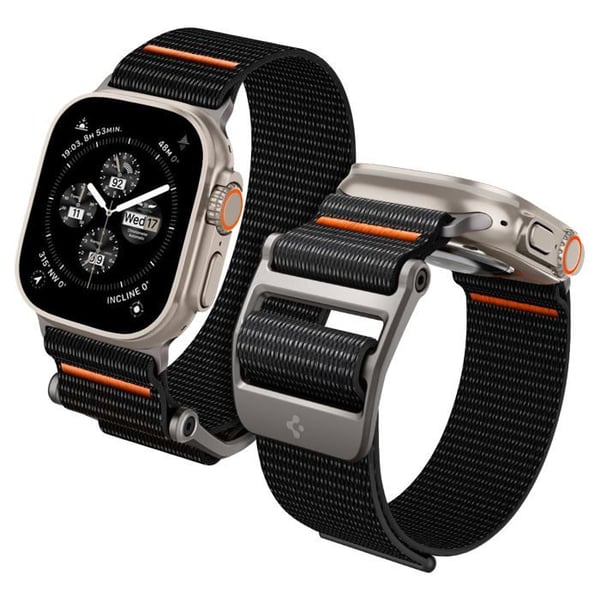 Armband för Apple Watch - SPIGEN - DuraPro Flex Ultra - Svart - Plast - Unisex