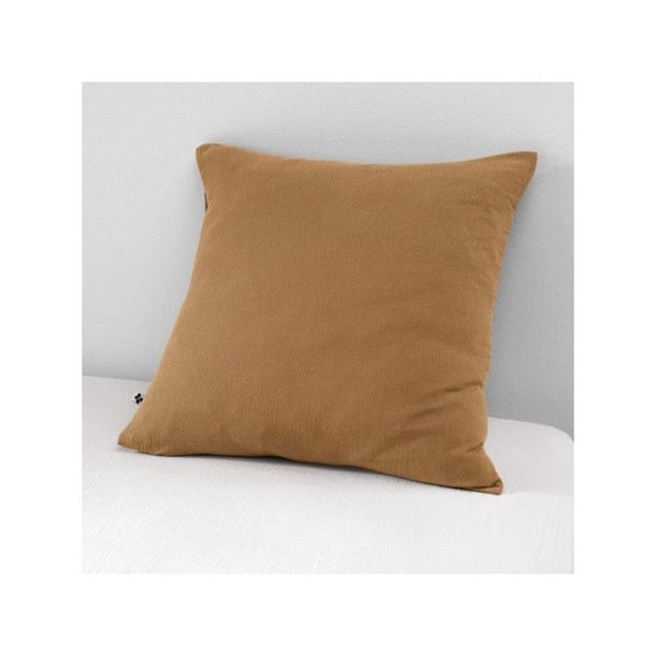 Tyngd av kuddar "Gaïa" 60 x 60 cm & 50 x 70 cm "Gaze de Coton" - Gaïa Kamel - 60 x 60 cm