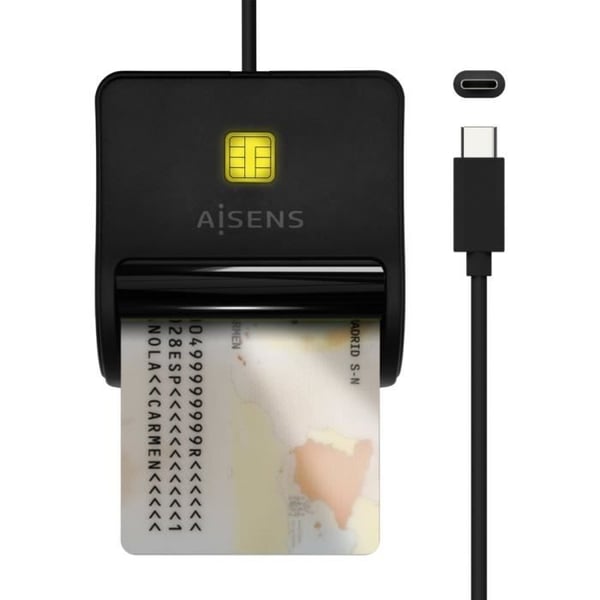 Elektronisk DNI-läsare, DNI-läsare, kompatibel med alla DNI-kort, typ C Elektronisk DNI-läsare, DNI-läsare, kompatibel med alla DNI-kort, typ C