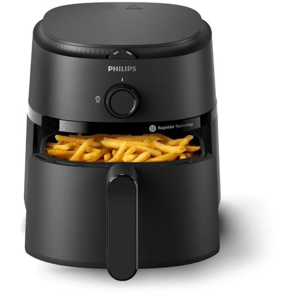 Fritös utan olja - PHILIPS - NA120/00 - Airfryer Serie 1000 4.2L - 12 tillagningslägen - 1500W - Svart