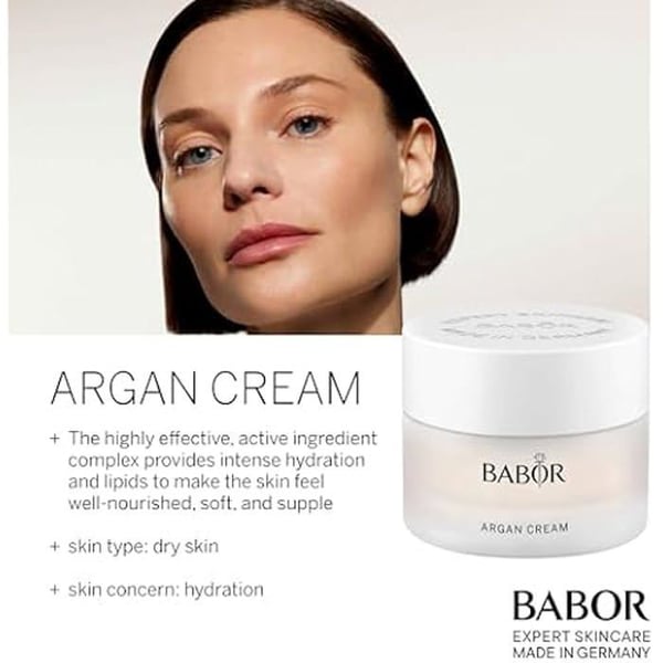 Rik Kräm för Ansiktet - BABOR - Argan Kräm - Torr Hy - Vegan - 50 ml