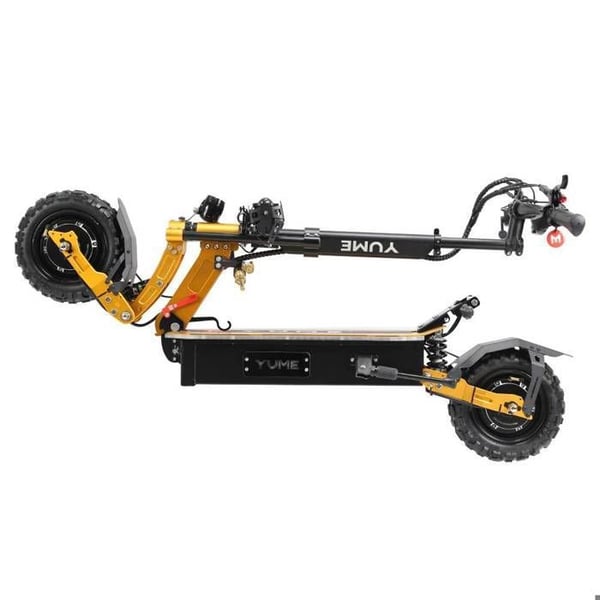 YUME X11+ Elektrisk Kickbike För Vuxna, Motor 3000 W X 2, 60 V 27 Ah, 11 Tum Terrängdäck, Fällbar