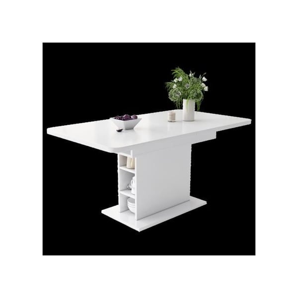 Udvidbart spisebord - MUVOE - Hvidt - Multifunktionelt - Elegant design - Hurtig montering