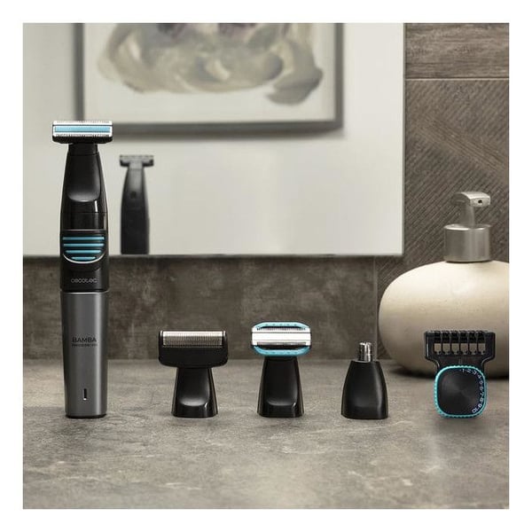Cecotec PrecisionCare Extreme 5 i 1 Multigrooming Trimmer. Vattentålig, 500 mAh batteri, olika rakhuvuden