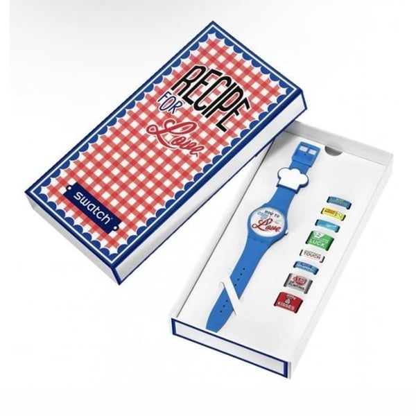 Klocka - SWATCH - Recept för kärlek - Silikon och plast - Kvarn - 41 mm