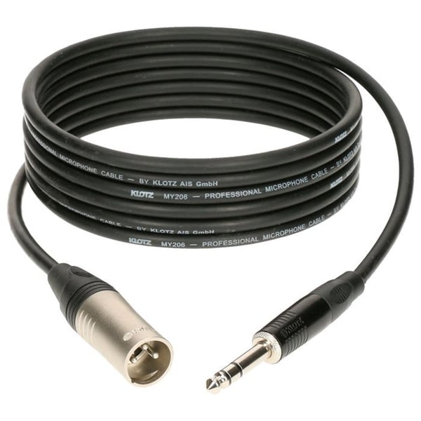 Klotz Kabel M1 Pro Jack hane TRS / XLR hane, 2m Mikrofonkabel