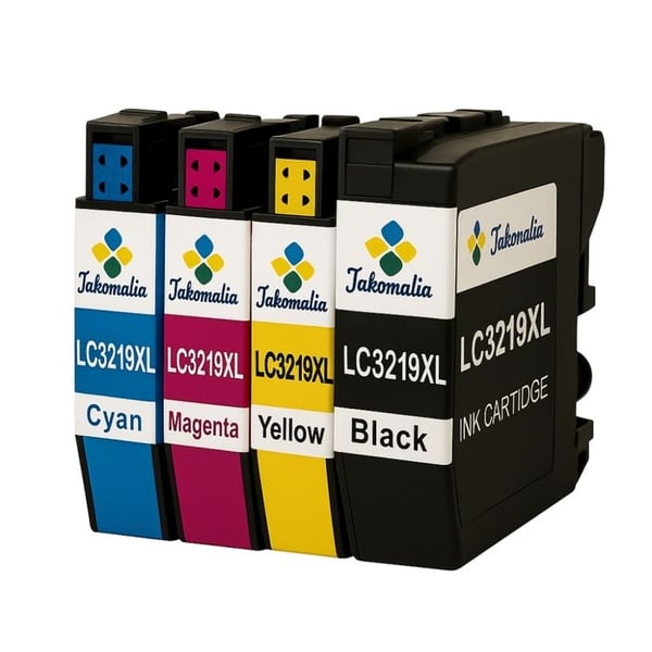 Pack med 4 kompatibla patroner Brother LC3219XL för skrivare MFC-J5330DW till J6935DW