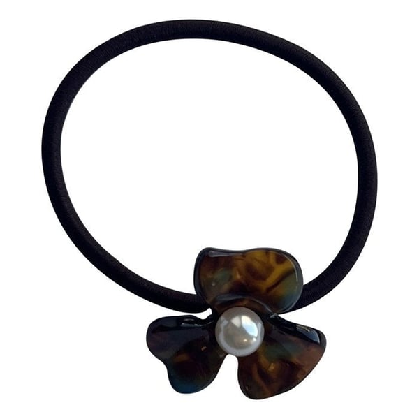 Hårsnodd - AVIZAR - Blomma Amber Pearly - Exquisite Pearl - Brun - Bekväm