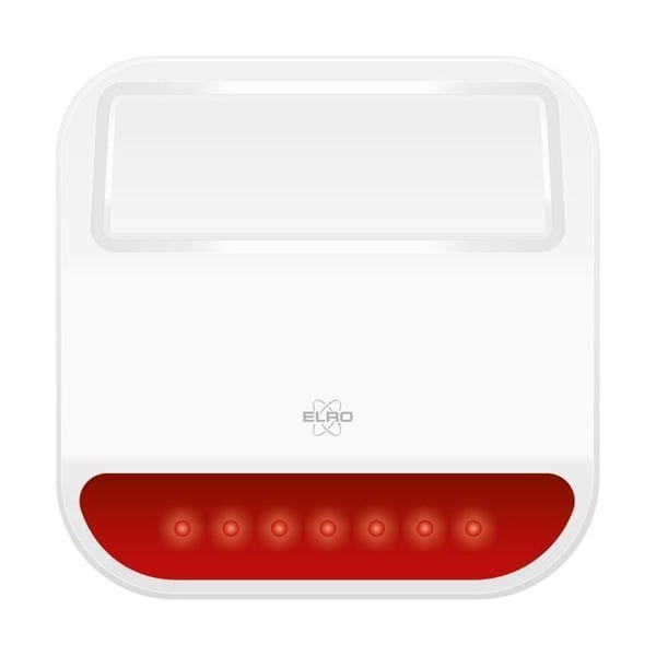 Utomhus siren - ELRO - AS98SRB - 105 dB - Vattentät IP54 - Sabotageskydd