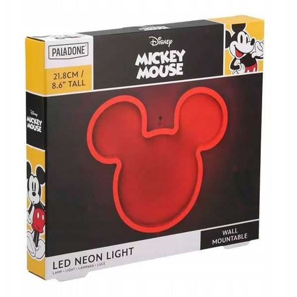 Inomhuslampa Paladone Neonvägglampa Disney Mickey Mouse (21,8 cm)
