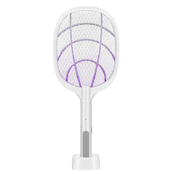 Elektrisk Myggracket med UV-lampa 2 i 1 Vit
