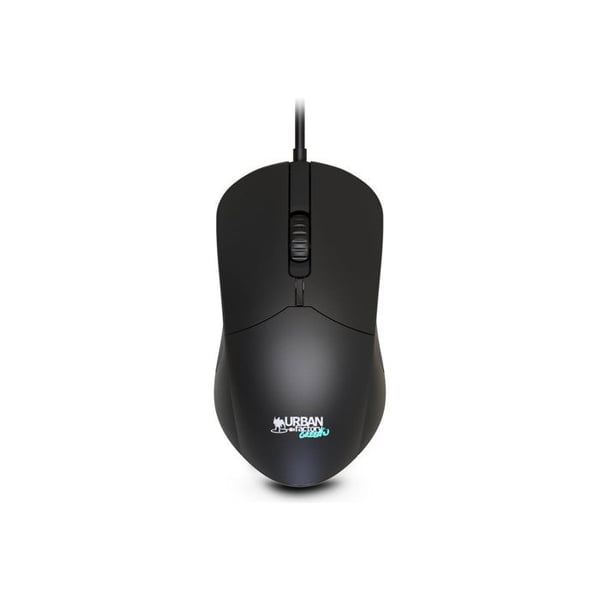 Ekodesignad trådbunden mus - URBAN FACTORY - GWM01UF - Svart - 3 knappar - 800 dpi