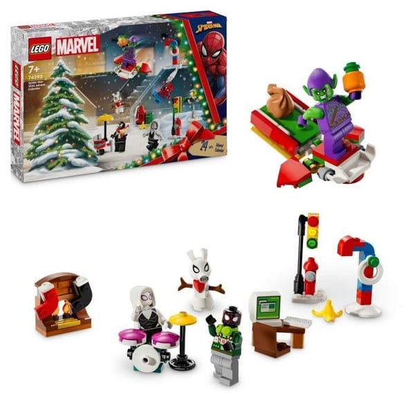 LEGO® Marvel 76293 Spider-Man adventskalender 2024 - Festpresent till barn
