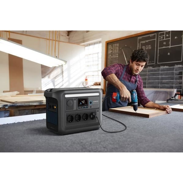 Elstation - ANKER - SOLIX C1000X - 1056Wh - HyperFlash™ Laddning - 1800W AC kontinuerligt