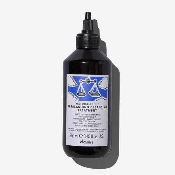 Hårbehandling - DAVINES - REBALANCING CLEANSING TREATMENT - 250ML - Fedtet Hovedbund - Sebo-regulerende