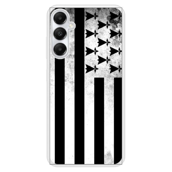 Siliconfodral med förstärkt tryck kompatibel med Samsung Galaxy A05S Bretagne-flagga