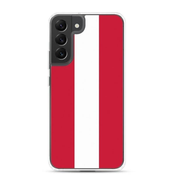 Mobilskal - Samsung - Galaxy S22 Ultra - Österrikisk flagga - Mjuk - Flerfärgad