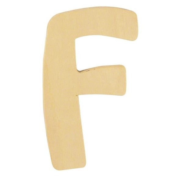 Träbokstav F FSC Mix Credit, 6cm