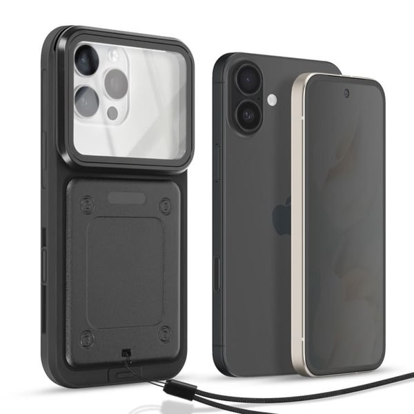 Vattentät Telefonfodral - AVIZAR - Telefon 6.5 till 6.9 tum - IP68 - Stötsäker 1.5m - Svart