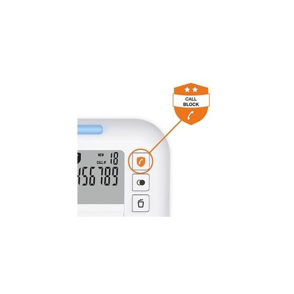 Fast telefon - ALCATEL - Tmax70 - Vit - 1 handtag - Högtalarläge