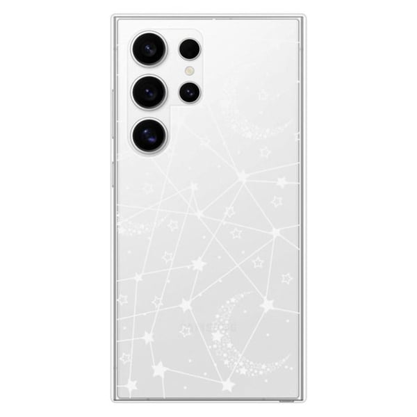 Tryckt silikonfodral som är kompatibelt med Samsung Galaxy S24 Ultra Starry-linjer