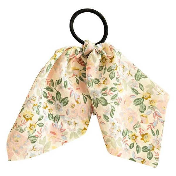 Elastisk Scarf - AVIZAR - Gul - Lätt tyg - Band effekt - Praktisk och charmig
