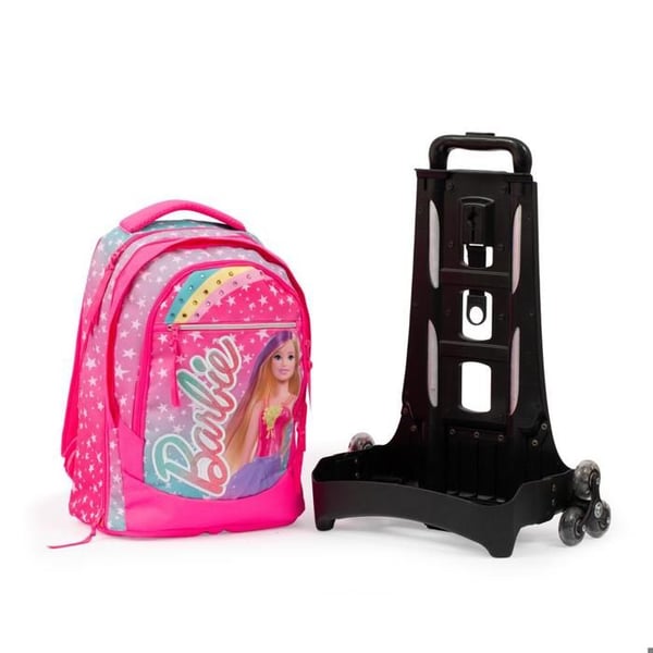 Barbie 2-i-1 skolryggsäck med avtagbar vagn Giochi Preziosi