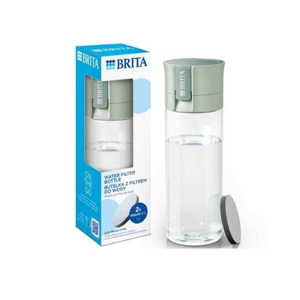 Filtreringskaraff - BRITA - Vital Filterflaska - 0,6 l - Färg Pastellgrön - Utbytbart filter