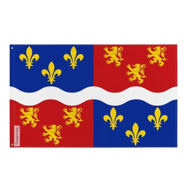 Flagga Somme – 90 x 150 cm – Hållbar Polyester – 2 Metallöljett – Inomhus / Utomhus – Pixelforma