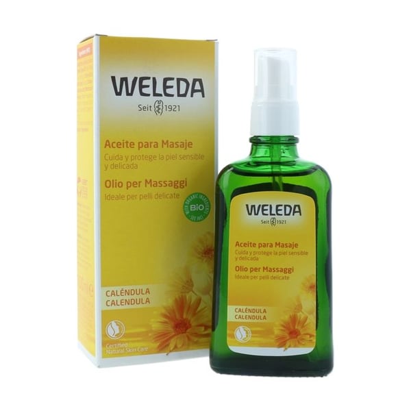 Massageolja - Weleda - Ringblomma - 100 ml - Vegan - Blandat