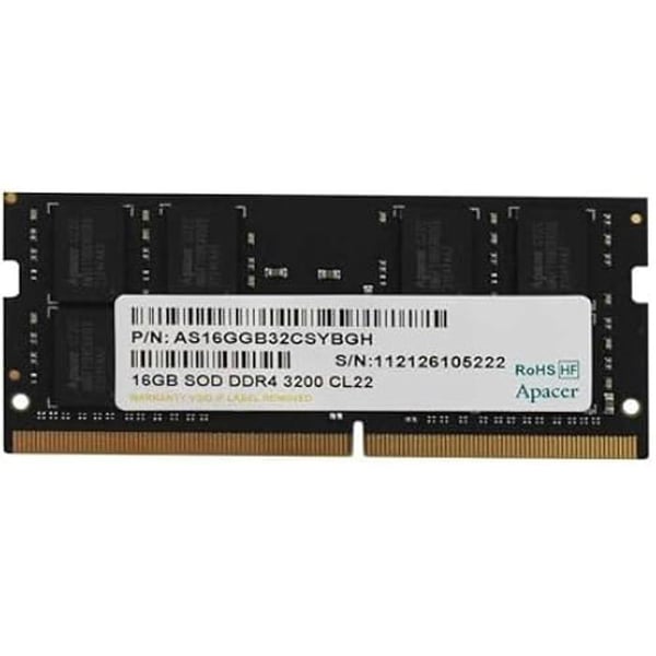 Minnesminne RAM - APACER - ES.16G21.GSH - 16GB - DDR4 - 3200MHZ CL22 SODIMM