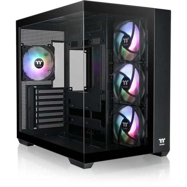 PC-fodral - THERMALTAKE - View 380 TG ARGB - Medium tower - ATX - Härdat glas - Svart