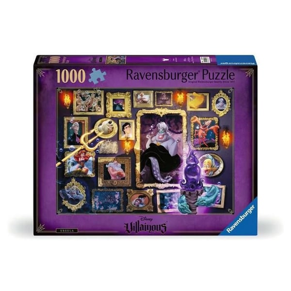 Pussel - RAVENSBURGER - Disney Villainous - 1000 bitar - Svart - 70 x 50 cm