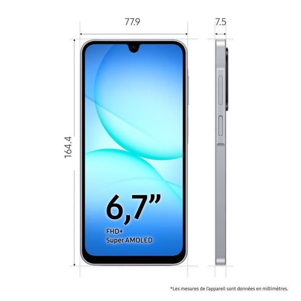 SAMSUNG A17 5G Grå 128 GB