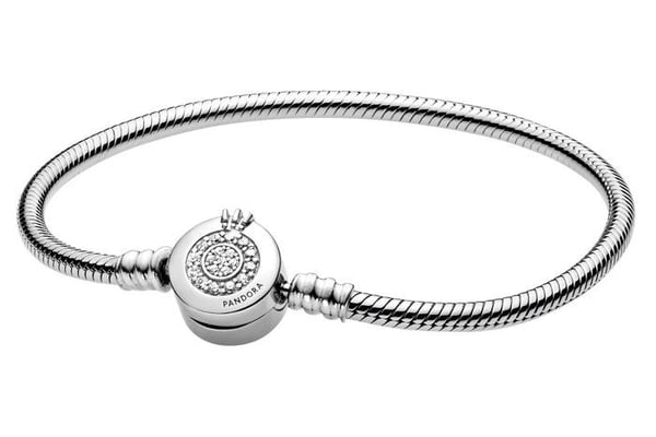 Armband Kvinna - Silver - 599046C01-18 - Kubisk Zirkonia - Hummerlås - Styv Torque