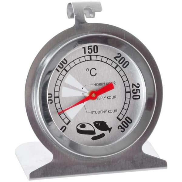 Termometer - Stål - 4x6x7 cm - Område från 0 till 300°C - Noggrannhet på 10°C - Universell