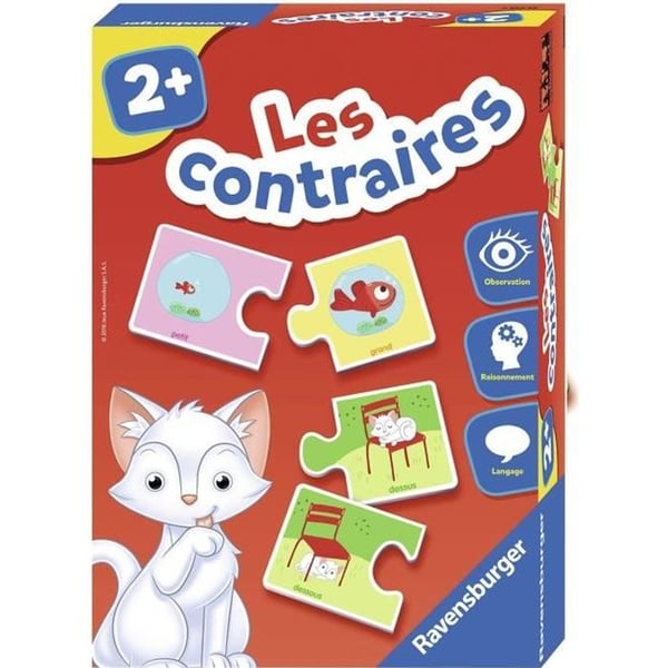 Motsatser - Pedagogiskt spel - Upptäcker av motsatser - Ravensburger - Från 2 år