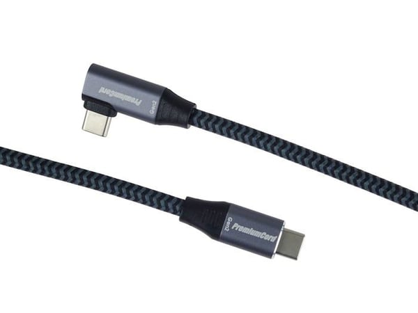 USB 3.2 kabel - Premiumcord - ku31cu1 - 20 Gbit/s - Typ-C hane - Laddning 60 W