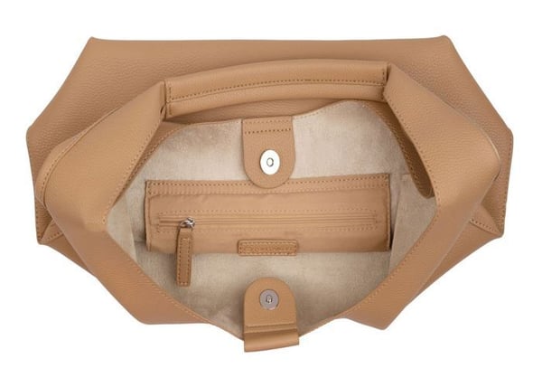 Axelväska - TOM TAILOR - Filipa Hobo Bag L - Kamel - 100% polyuretan - 35x27x13 cm