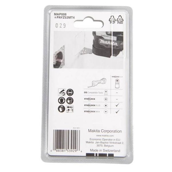 Makita B-66391 TC, Tungstencarbidlång, segmenterad sågblad 53 mm 1 st.