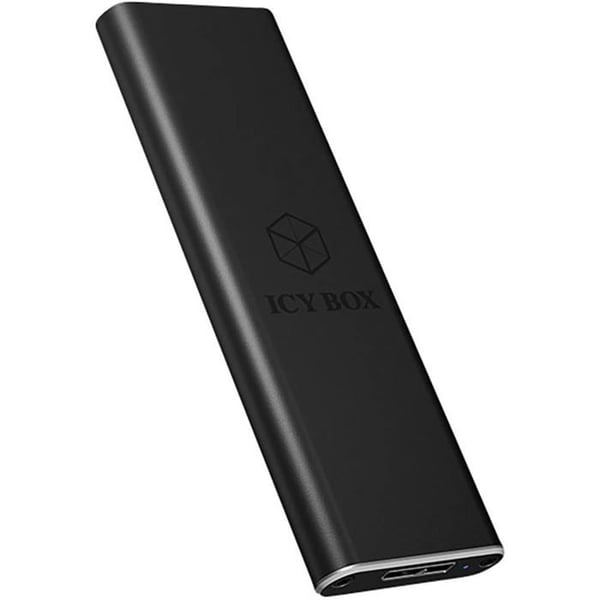ICY BOX IB-183M2 ekstern kabinet med datavisning, strømindikator M.2 M.2 kort USB 3.0 sort