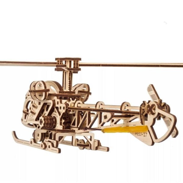 Trämodell: Minihelikopter