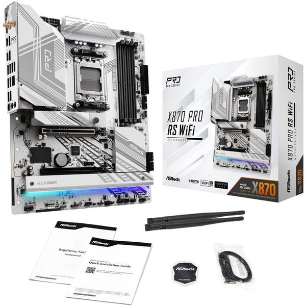 Emolevy - ASROCK - X870 Pro RS WiFi - Socket AM5 - DDR5 - WiFi 7